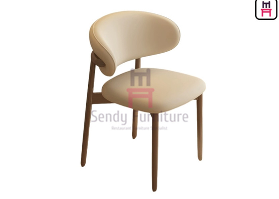 kopen Gekrompen leer gepoleerde eetstoel met ashout frame online manufacture