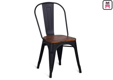 kopen 86cm van het Restaurantstoelen van het Hoogteblack metal de Barkruk van Tolix met Houten Seat online manufacture
