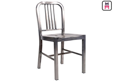 kopen Het Metaal van de de Marinekruk van aluminiumemeco Openlucht het Dineren Stoelen met Glanzende Gebogen Rug online manufacture