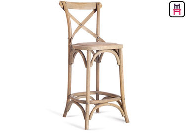 kopen Franse de Barkrukken Rustieke Rotan Seater X van het Stijl Stevige Houten Restaurant Vormrug online manufacture