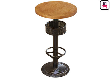 kopen De Lijst van de barhoogte met Opslag, 24“ de Barlijst van het Diameter Ronde/Vierkante Triplex online manufacture