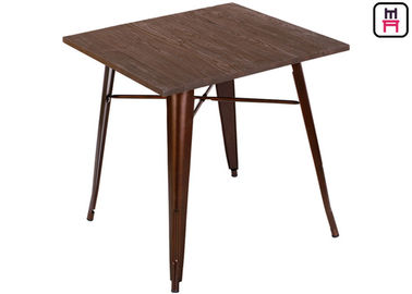 kopen Eettafel van de Quare de Tegenhoogte, de Stevige Houten Hoogste Eettafel van de Replicatolix van de Metaalbast online manufacture