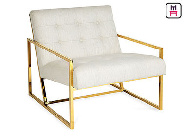 kopen Kies/Beige Blue Velvet-van de de Luxearmsteun van de Accentstoel het Roestvrije staalgoud/Chrome uit online manufacture