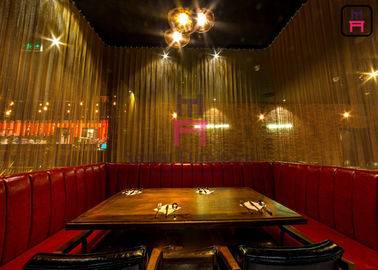 kopen U-vormige die het Restaurantbank van de leerstof voor Hotel/Salon/Koffiewinkel wordt geplaatst online manufacture