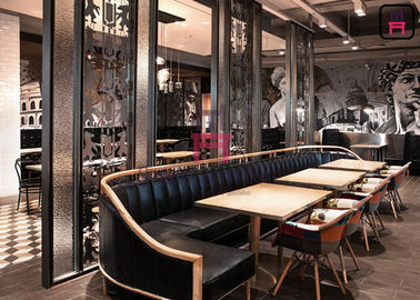 kopen Stevige Houten L-vormige Diner Cabine, het Franse de Bankplaatsing van Banquette van de Stijlluxe Dineren online manufacture