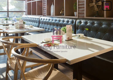 kopen Van het de Bank Vastgestelde Snelle Voedsel van het leerrestaurant van de het Hotelcabine van de de Bankdiamant de Knoopdecoratie online manufacture