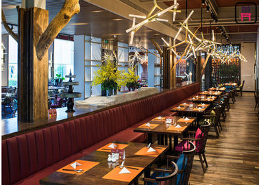 kopen Van de het Restaurantmuur van het rechte lijnenleer van de de Bankplaatsing van de de Douanegrootte/Kleur Cabinebank online manufacture