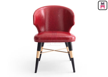 kopen Nieuwe van het het Metaalkader van het Luxe Vijfsterrenhotel Beklede Leer het Restaurantstoelen met Gekruiste Gouden Voeten online manufacture