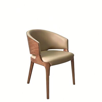 kopen Aanpasbare Houten Restaurantstoel met Massief Wit Essen Hout en Premium Kunstleer voor Elegante Eetruimtes online manufacture