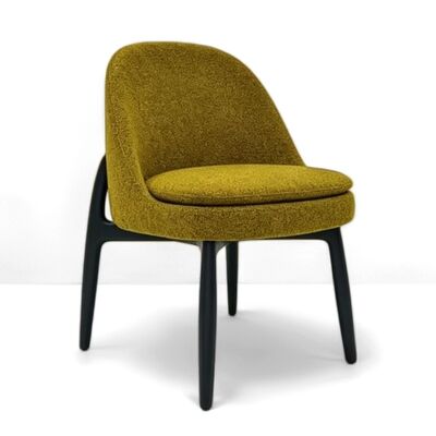 kopen Unieke Vorm Witte Esdoorn Houten Stoel, Ergonomische Omhullende Zitting Eetkamerstoel voor Café Hotel Eetkamer online manufacture