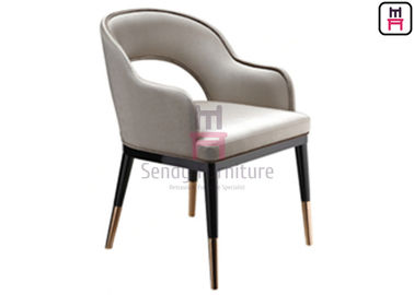 kopen De gouden Galvaniserende Stoelen van het Voeten Stevige Houten Restaurant, Hotel Houten Leer het Dineren Stoelen online manufacture
