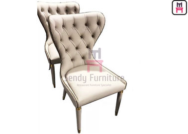 kopen Tufted Achter Beklede Eetkamer zit Met de hand gemaakt het Hotelmeubilair voor van de Knoopdecoratie online manufacture
