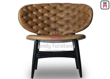 kopen Tufted VIP van de Eetkamerstoelen van het Leerrestaurant Zaal over de Vormrugleuning van Grootteshell online manufacture