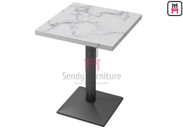 kopen De formica Marmeren Eettafel van het Patroonhpl Hotel met de Zwarte Basis van het Kleuren Zware Gietende Ijzer online manufacture