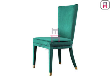 kopen Het hoge Achter Groene Fluweel bekleedde volledig de Comfortabele Stoelen van het Hotelrestaurant online manufacture