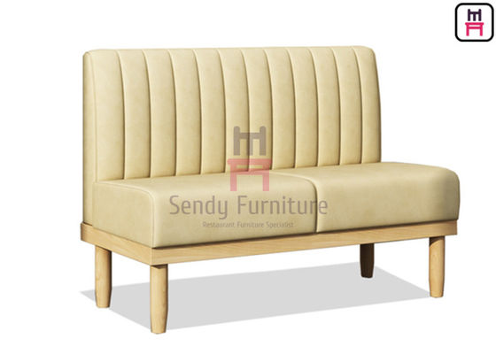 kopen Massief houten restaurantcabine 1.2cbm 4ft PU gestoffeerde cabine zitplaatsen online manufacture