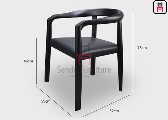 kopen Klassieke Houten Restaurantstoelen met Lederen Bekleding, Lamellenrug en Walnootafwerking voor Duurzame Eetkamerzitplaatsen online manufacture