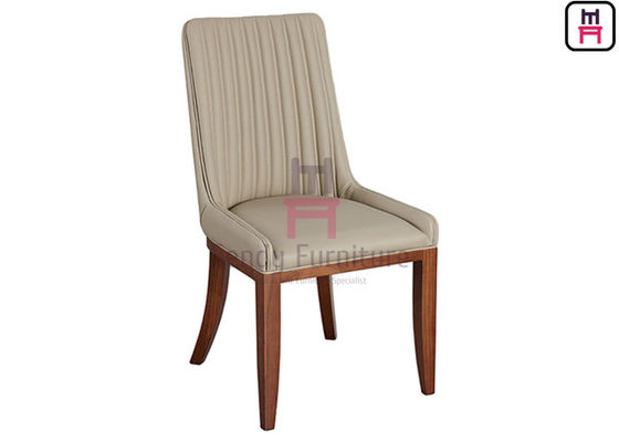 kopen 50cm Breedte Doorgenaaide de Stoelen0.4cbm Hoge Rug van het Leer Houten Restaurant online manufacture