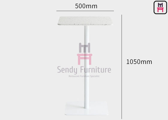 kopen ODM van de Barlijsten OEM van het terrazzoh105cm Vierkante Restaurant het Staalbar van de Poederdeklaag online manufacture