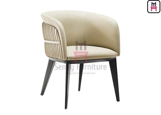 kopen Tufted Opgevulde Stoffering H77cm van het Leer Houten Restaurant Stoelen online manufacture