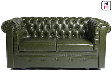 Bruine van de de Halcabine van het Leerhotel de Bankplaatsing met van het de Knoopkoper van Chesterfield de Spelddecor