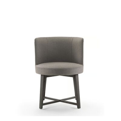 Ergonomische houten restaurantstoel met X-frame met massief wit ashout en luxe opties