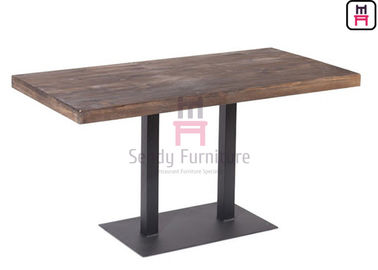 De duurzame Binnen 3/4/5cm Dikte van Restauranteettafel met Stevig Houten Gezicht