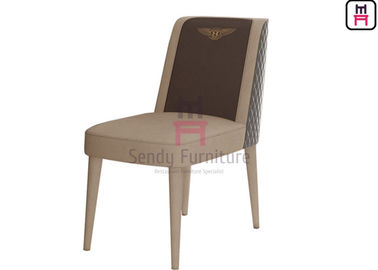 De het Restaurantstoelen van het leerhotel bekleedden volledig Dubbele Kleuren Eigentijdse Stijl