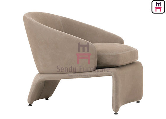 Het Messingsvoeten 0.8cbm Bekleed Sofa Chair van het stoffentriplex
