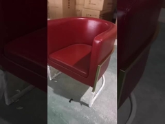 Het fluweel bekleedde Lage Achter0.42cbm-Restaurant het Dineren Stoel