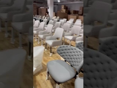 Tufted VIP van de Eetkamerstoelen van het Leerrestaurant Zaal over Grootte Shell Shape Backrest