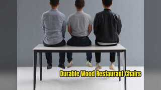 Duurzame houten restaurantstoelen Comfort en stijl