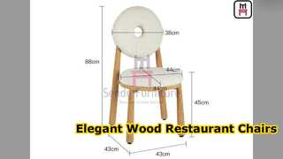 Houten restaurantstoelen Elegante, duurzame eetstoelen